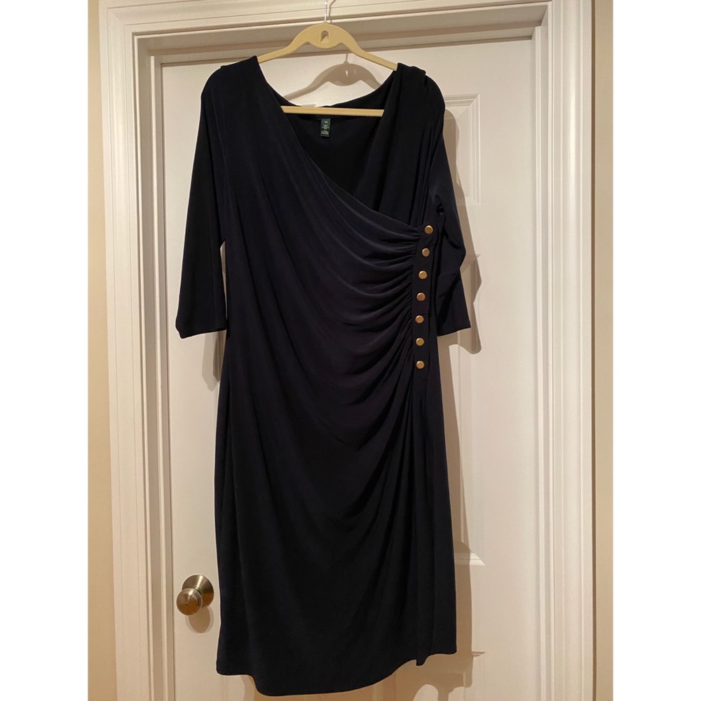 Navy slinky Lauren 14W dress